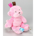 customized design plush pink monkey stuffed toys